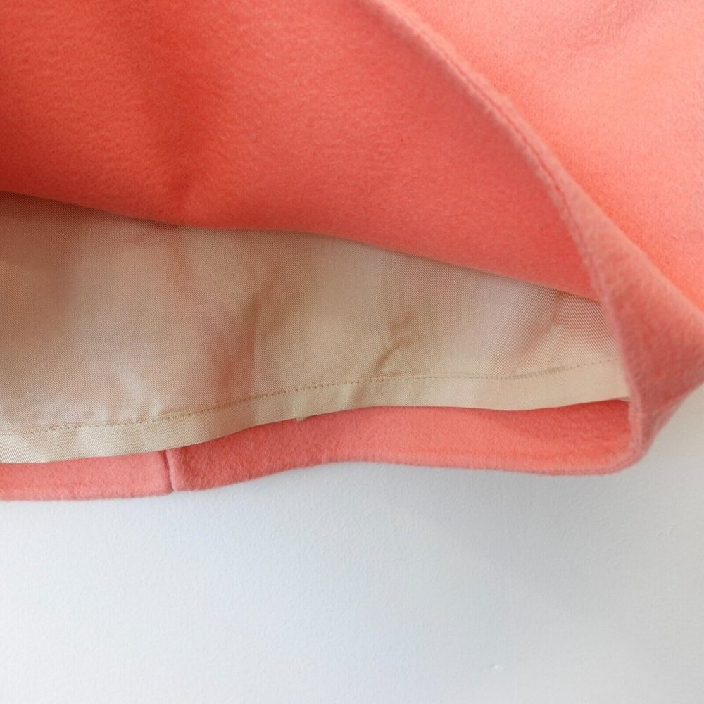 Loro Piana Coral Cashmere Pencil Skirt Old Money Quiet Luxury 44 Medium $2,850 - Picture 11 of 14